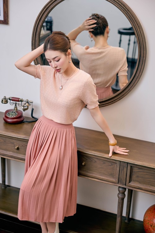 Sixdo Midi Woven Skirt 1 (Chân váy)